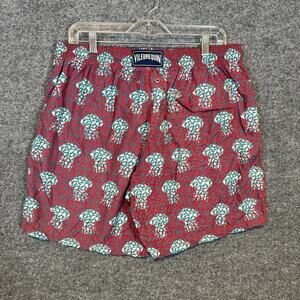 Vilebrequin Swim Trunks Mens XXL Red Green Medusa Shorts Jelly Fish Casual
